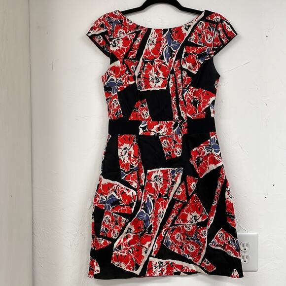 French Connection Floral Printed Sheath Dress 4 - Picture 9 of 11